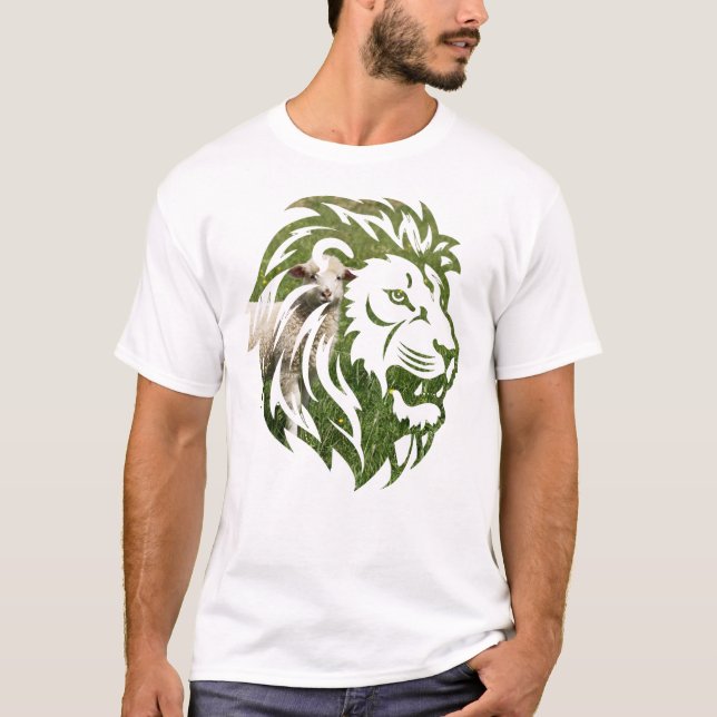 Design de Camisas de Leão e Lâmpada (Frente)