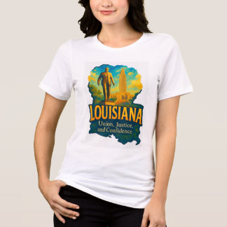 Design de camiseta artístico vibrante da Louisiana