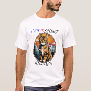 Design de camiseta Cat