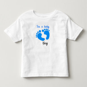 design de camiseta chá de fraldas para rapazes