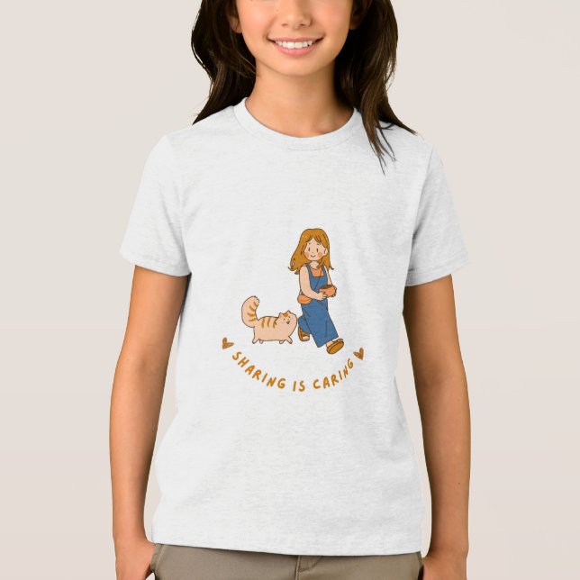design de camiseta compartilhar é cuidar (Frente)