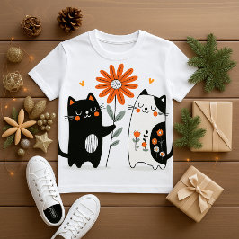 design de camiseta de amor de gato