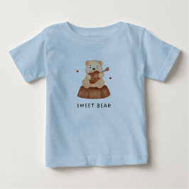 Design de camiseta de bebê fofo
