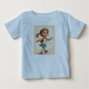Design de Camiseta de Bebê: Um Delight para Menina