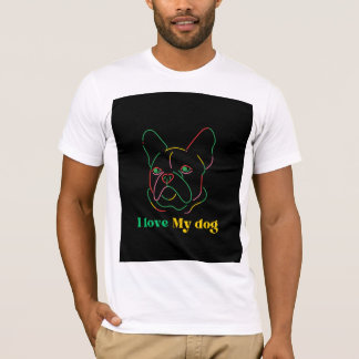 Design de camiseta de cachorro muito fofo