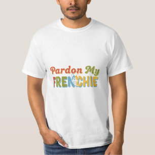 Design de camiseta de cachorro Pardon My FRENCHIE