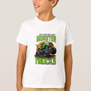 Design de Camiseta de Caminhão Monstro Verde