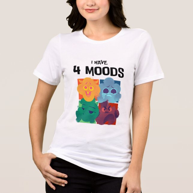 Design de Camiseta de Cartoon em Monstro Colorido (Frente)