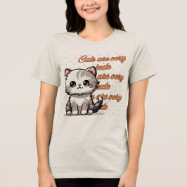 Design de camiseta de gato fofo Gif de amante de g