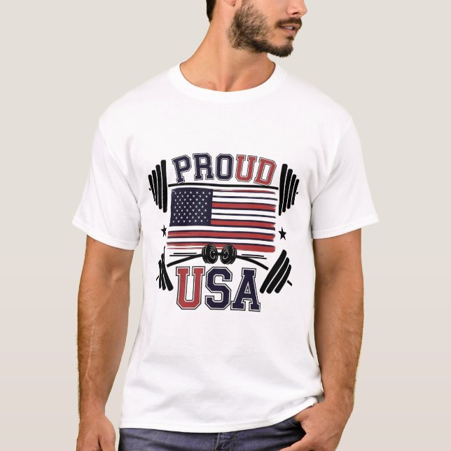 design de camiseta de ginástica orgulhosa (Frente)