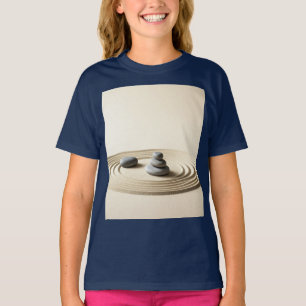 Design de Camiseta de Jardim Zen Minimalista - Tra