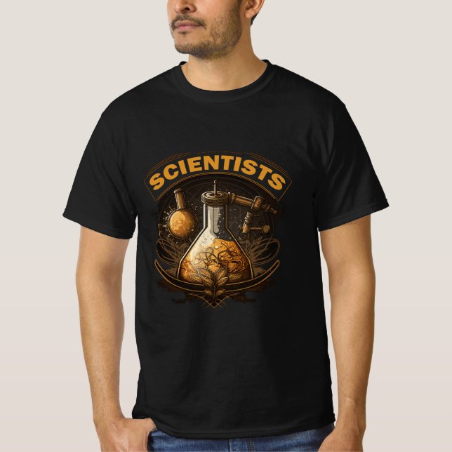 design de camiseta de laboratório de ciência (Frente)