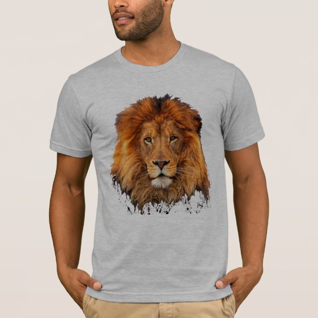design de camiseta de leão em memória de cecil, o  (Frente)