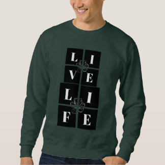 Design de camiseta de malha Live Life