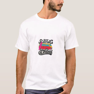 design de camiseta de melhor surfe de ônibus