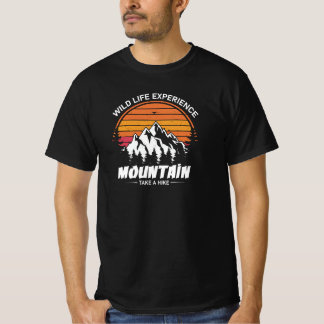 Design de camiseta de montanha