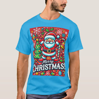 design de camiseta de natal alegre