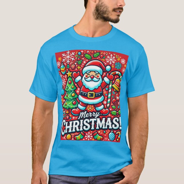 design de camiseta de natal alegre (Frente)