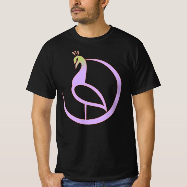 Design de camiseta de pavão  (Frente)