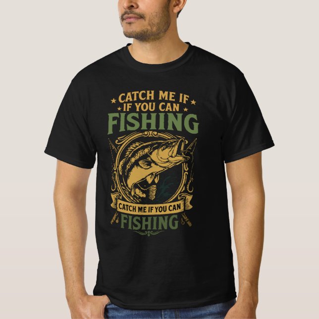 design de camiseta de pesca (Frente)