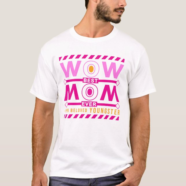 Design de camiseta dia de as mães (Frente)