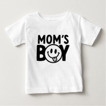 Design de camiseta do menino da mamãe