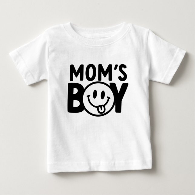 Design de camiseta do menino da mamãe (Frente)