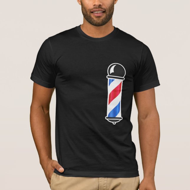 design de camiseta engraçada com vara barbeiro leg (Frente)