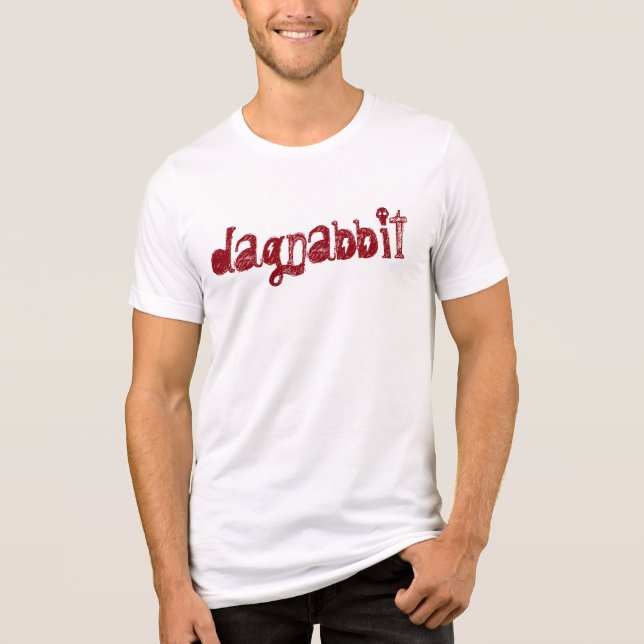 Design de camiseta engraçada de gíria dagnabbit (Frente)