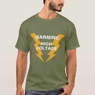 Design de camiseta engraçada Legal de alta voltag