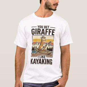 Design de camiseta engraçado vintage de caiaque de