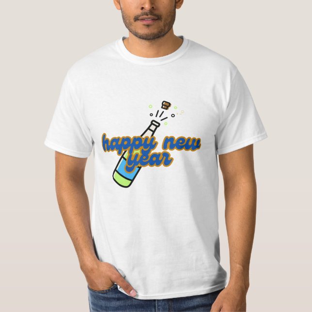 design de camiseta feliz ano novo para todos (Frente)