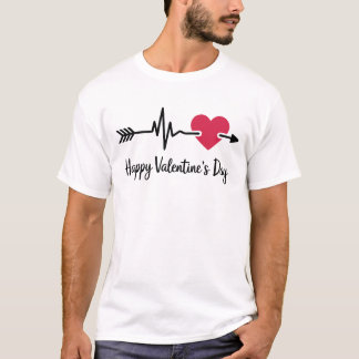 Design de camiseta feliz dia de os namorados