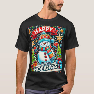 Design de camiseta feliz para feriados