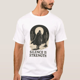 Design de camiseta Força é Silêncio