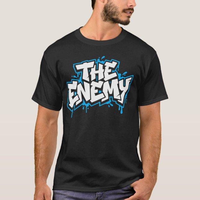 Design de camiseta gráfica ousada The Enemy Bold S (Frente)