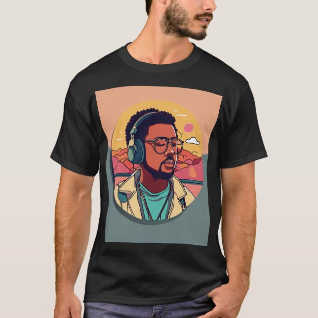 Design de camiseta Impressão de voz do amor para h (Frente)