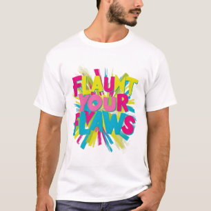 design de camiseta "Lança suas falhas":