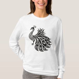 Design de camiseta Regal Peacock Elegance