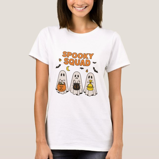 Design de camiseta Spooky Squad (Frente)