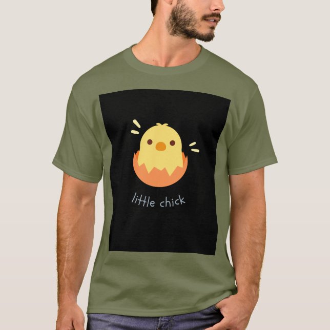 Design de camiseta verde cansado fofo (Frente)
