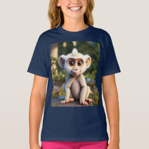 Design de camiseta Whimsical Baby Baboon - Cute &