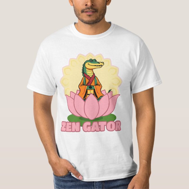 design de camiseta Zen Gator (Frente)