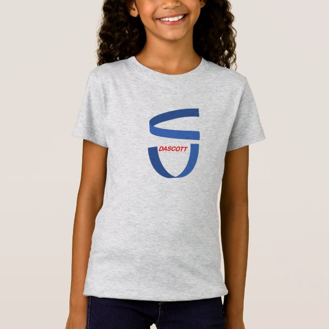 design de camisetas do logotipo DASCOTT para rapar (Frente)