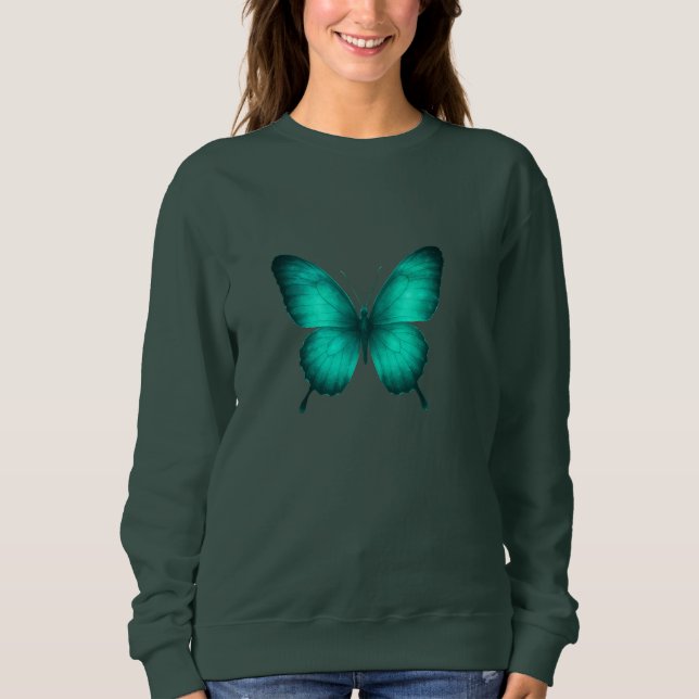 DESIGN DE CAMISETAS FEMININO BORBOLETAS  (Frente)