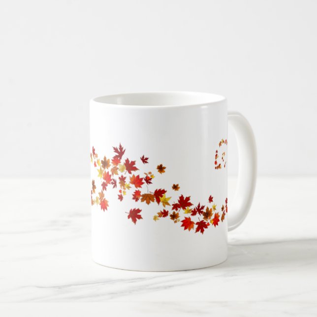 Design de Caneca de Café 2 - Coleção Outono (Frente Esquerda)