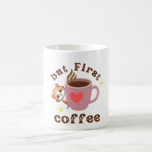 Design de Caneca de Café de Gato Fofo