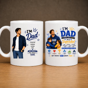 Design de Caneca de Café Super Pai