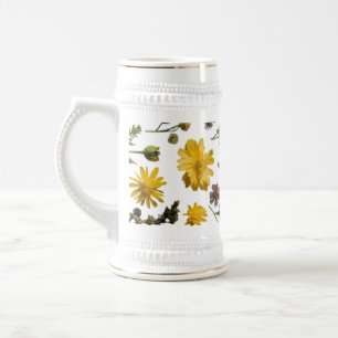 Design de Caneca de cerveja de  de explosão floral