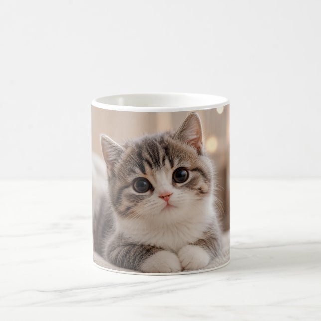 Design de Caneca de Gatinho Fofo | Caneca de Café  (Centro)